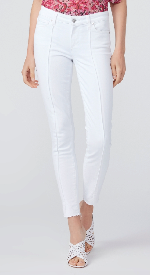 Paige - Verdugo Ankle Crop Denim Jeans - Crisp White