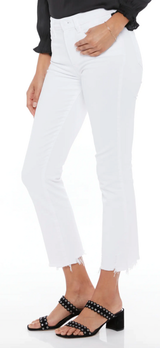 Paige - Cindy High Rise Straight Crop - Crisp White