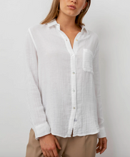 Load image into Gallery viewer, Rails - Ellis Cotton Gauze Button Down Shirt - White
