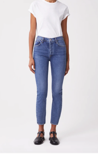 AGOLDE - Riley High Rise Straight Crop Jean - Transfer