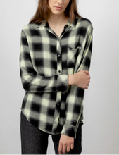 Load image into Gallery viewer, Rails - Hunter Long-Sleeve Plaid Shirt - Lime Onyx
