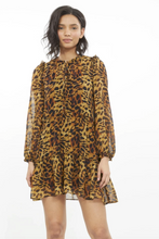 Load image into Gallery viewer, Generation Love - Janelle Tiered Mini Dress - Wild Leopard
