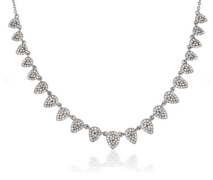 Ela Rae - Pear Diamond Collar Necklace