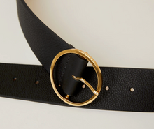 Load image into Gallery viewer, B-Low the Belt - Molly Leather Belt - Black/Gold
