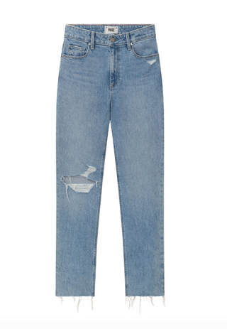 Paige - Stella Straight Leg Denim - Gnarly Destructed