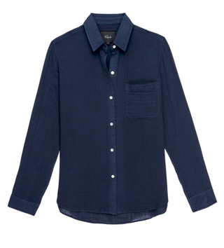 Rails - Ellis Cotton Gauze Button Down Shirt - Indigo