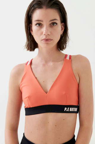 P.E Nation - High Press Sports Bra - Persimmon