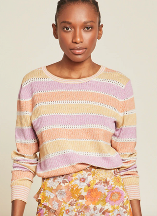 Veronica Beard - Raimi Color-Blocked Pullover Sweater - Pastel Multi