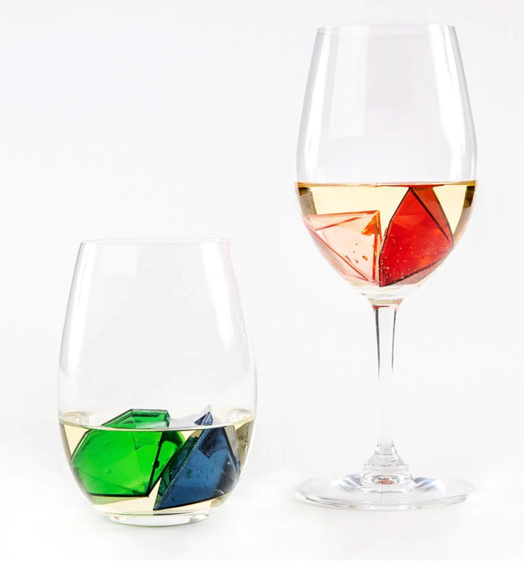 Wine Bling - Sparkling Gem Beverage Chillers - Set of 2