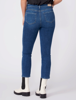 Paige - Cindy High Rise Straight Leg Cropped Denim Jean - Roam