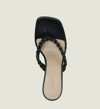 Load image into Gallery viewer, Veronica Beard - Marissa Kitten-Heel Braided Sandal - Black

