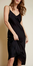 Load image into Gallery viewer, Nation LTD - Sofia Sateen Bias Cut Slip Dress - Fort Knox
