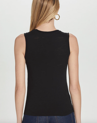 Goldie - Vera Petal Trim Tank Top - Black