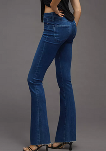 Paige - Manhattan High Rise Slim Boot Cut Raw Hem Jeans 32" - Dreams