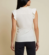 Load image into Gallery viewer, Nation LTD - Habiba Smocked V-Neck Tank Top - Off White
