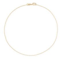 Load image into Gallery viewer, Alexa Leigh - 1mm Diamond Cut Gold Ball Chain Necklace 14&quot; - Yellow Gold
