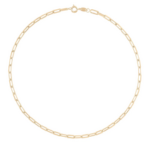 Load image into Gallery viewer, Alexa Leigh - Rectangle Link Chain Necklace 16&quot; - Yellow Gold
