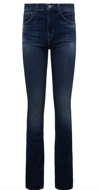 L'Agence - Ruth High-Rise Straight Leg Denim Jean - Atwood