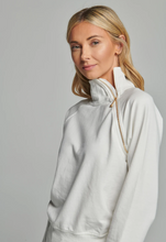 Load image into Gallery viewer, Sundays - Euphemia Mock Neck Pullover with Zipper Detail - Black
