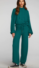 Load image into Gallery viewer, Chaser - Ribbed Knit Cropped Pullover with Elastic Hem - Emerald

