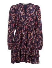 Load image into Gallery viewer, Marie Oliver - Preston Long Sleeved Silk Dress - Mariposa
