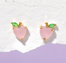 Load image into Gallery viewer, Girls Crew - Peach Stud Earrings
