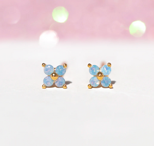 Girls Crew - Teeny Tiny Blue Blossom Stud Earrings