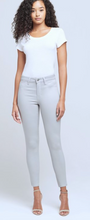 Load image into Gallery viewer, L&#39;Agence - Margot High Rise Coated Skinny Denim Jean - Gris
