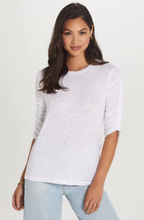 Load image into Gallery viewer, Goldie - Ruched Half Sleeve Tee Shirt
