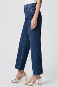 Paige - Leenah High-Rise Wide Leg Ankle Cropped Denim Jeans - Everywhere