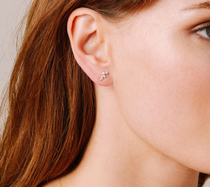 Adina Reyter - Scattered Diamond Post Earrings - 14KY