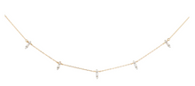Load image into Gallery viewer, Adina Reyter - Stack Diamond Baguette Chain Necklace - 14YK
